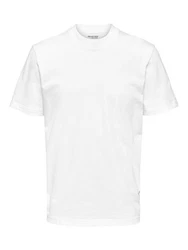SELECTED HOMME T-Shirt Colman Weiß/Creme