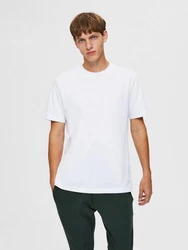 SELECTED HOMME T-Shirt Colman Weiß/Creme