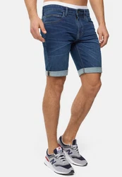 Indicode Jeansshorts INDanny Blau/Dunkelblau/Hellblau