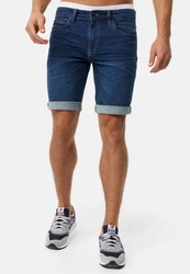 Indicode Jeansshorts INDanny Blau/Dunkelblau/Hellblau