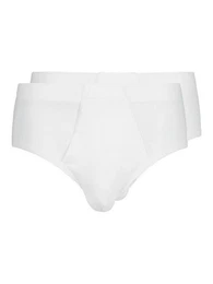 Slip Herren Slip mit Eingriff 2er Pack Cotton 2 Pack (Packung, 2-St) mit eingriff