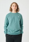 Cleptomanicx Sweatshirt Embro Gull blau/grn