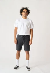 Cleptomanicx Shorts Steezy Linen Dunkelgrau/Khaki/Grau/Dunkelgrün