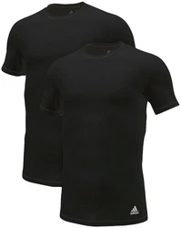 adidas Sportswear T-Shirt Active Flex Cotton (2er-Pack) Schwarz/Dunkelgrau