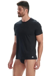 adidas Sportswear T-Shirt Active Flex Cotton (2er-Pack) Schwarz/Dunkelgrau