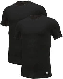 adidas Sportswear T-Shirt Active Flex Cotton (2er-Pack) Schwarz/Dunkelgrau