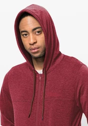 Jack Wolfskin Fleecejacke WALDSEE HOODED JKT Dunkelrot/Bordeaux/Rot