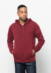 Jack Wolfskin Fleecejacke WALDSEE HOODED JKT Dunkelrot/Bordeaux/Rot