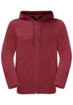 Jack Wolfskin Fleecejacke WALDSEE HOODED JKT Dunkelrot/Bordeaux/Rot