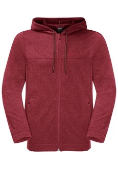 Jack Wolfskin Fleecejacke WALDSEE HOODED JKT Dunkelrot/Bordeaux/Rot