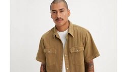 Levi's Jeanshemd RELAXED FIT WESTERN Khaki/Beige/Dunkelgrün
