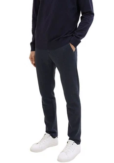 TOM TAILOR Chinohose Travis Slim Dunkelblau/Blau