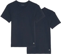 T-Shirt (2er Pack) mit kleinem Logomotiv vorne am Saum