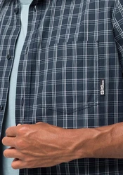 Jack Wolfskin HOT SPRINGS SHIRT Blau/Dunkelblau/Grau/Hellblau
