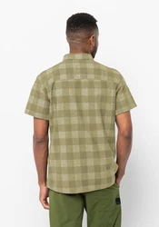 Jack Wolfskin Funktionshemd HIGHLANDS SHIRT Dunkelgrün/Khaki/Beige