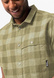 Jack Wolfskin Funktionshemd HIGHLANDS SHIRT Dunkelgrün/Khaki/Beige