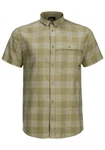 Jack Wolfskin Funktionshemd HIGHLANDS SHIRT Dunkelgrün/Khaki/Beige