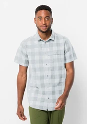 Jack Wolfskin Funktionshemd HIGHLANDS SHIRT Grau/Hellgrau/Blau