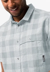 Jack Wolfskin Funktionshemd HIGHLANDS SHIRT Grau/Hellgrau/Blau