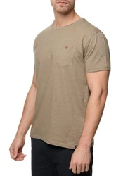Indicode Rundhalsshirt INGiuse Khaki/Beige