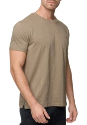 Indicode Rundhalsshirt INGiuse Khaki/Beige