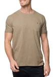 Indicode Rundhalsshirt INGiuse Khaki/Beige