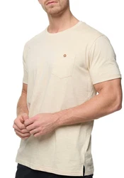 Indicode Rundhalsshirt INGiuse Khaki/Beige