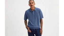 Levi's Poloshirt SWEATER KNIT POLO Grau/Hellblau/Blau