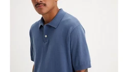 Levi's Poloshirt SWEATER KNIT POLO Grau/Hellblau/Blau