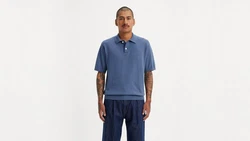 Levi's Poloshirt SWEATER KNIT POLO Grau/Hellblau/Blau