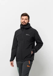Jack Wolfskin Funktionsjacke ROBURY 2L JKT Dunkelgrau/Dunkelblau/Grau/Schwarz
