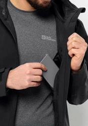 Jack Wolfskin Funktionsjacke ROBURY 2L JKT Dunkelgrau/Dunkelblau/Grau/Schwarz