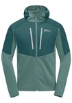 Jack Wolfskin Kapuzenfleecejacke ALPGRAT PRO INS FZ Grün/Türkis/Dunkelgrün