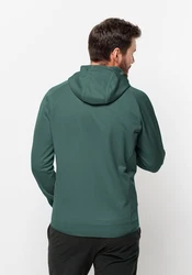 Jack Wolfskin Fleecejacke ALPGRAT HOODED FZ Grün/Dunkelgrün/Türkis