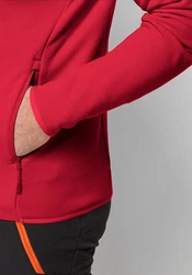 Jack Wolfskin Fleecejacke BAISELBERG FZ Rot/Rosa/Dunkelrot