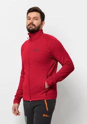 Jack Wolfskin Fleecejacke BAISELBERG FZ Rot/Rosa/Dunkelrot