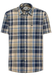 camel active T-Shirt Shortsleeve Shirt Karohemd Night Blue