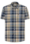 camel active T-Shirt Shortsleeve Shirt Karohemd Night Blue