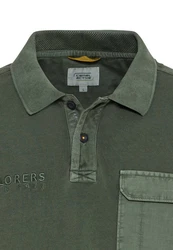 camel active Poloshirt Polo 1/2Arm Dunkelgrün/Grün