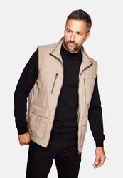 Cabano Steppweste Cotton-Touch Weste Beige/Khaki
