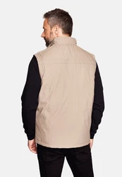 Cabano Steppweste Cotton-Touch Weste Beige/Khaki