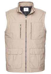 Cabano Steppweste Cotton-Touch Weste Beige/Khaki