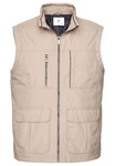 Cabano Steppweste Cotton-Touch Weste Beige/Khaki