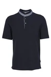 bugatti Poloshirt mit Stehkragen marine/weiß