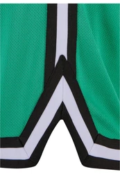 URBAN CLASSICS Herren Stripes Mesh Shorts Türkis/Grün/Dunkelgrün