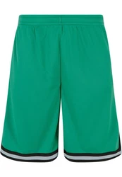 URBAN CLASSICS Herren Stripes Mesh Shorts Türkis/Grün/Dunkelgrün