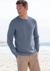 AUTHENTIC LE JOGGER Strickpullover Rundhalspullover Grau/Dunkelblau/Hellblau/Blau