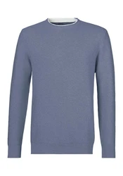 AUTHENTIC LE JOGGER Strickpullover Rundhalspullover Grau/Dunkelblau/Hellblau/Blau