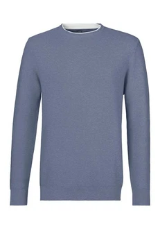 AUTHENTIC LE JOGGER Strickpullover Rundhalspullover Grau/Dunkelblau/Hellblau/Blau
