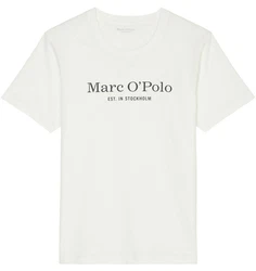 Marc O'Polo T-Shirt mit Logo-Print Blau/Weiß/Dunkelblau